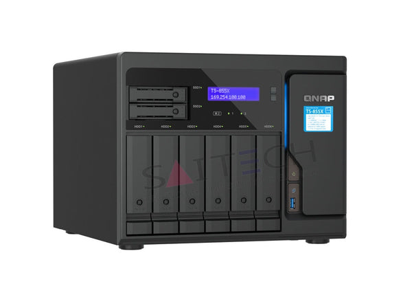 Qnap Ts-855X-8G-Us 8-Core 2.80Ghz Nas Storage System Network Storages