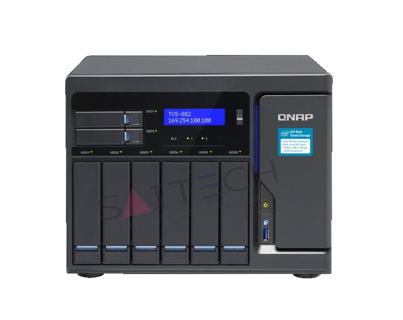 Qnap Tvs-882-I5-16G-450W-Us 4-Core 3.60Ghz Nas Network Storage Storages