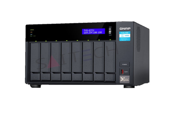 Qnap Tvs-872X-I3-8G-Us 4-Core 3.10Ghz Network Attached Storage Storages
