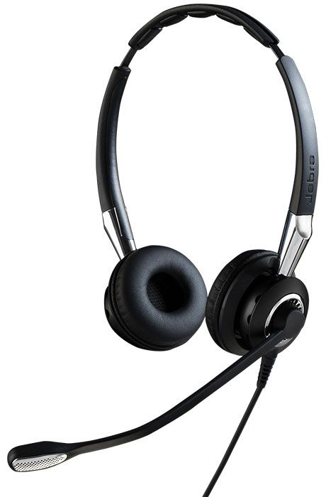 Jabra 2409-820-205 Biz 2400 Ii Duo Cc Stereo 1.2-Inch 60 -1600 Hertz On-Ear Headset Headphone