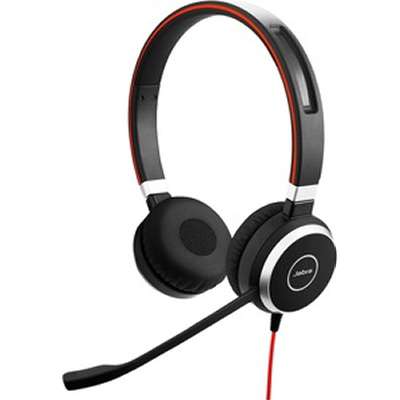 Jabra 100-55910000-02 Evolve 40 Stereo 1.1-Inch 100 -10000 Hertz On-Ear Headset Headphone