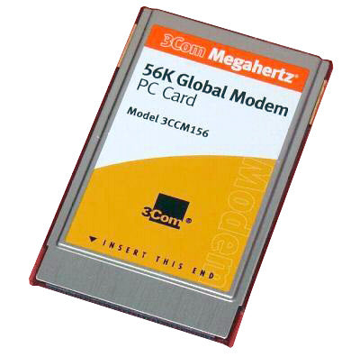 3COM 3CCM156 56Kbps Full-Duplex Plug-in PCMCIA Modem Card
