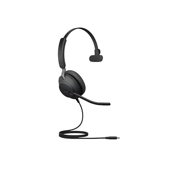 Jabra 24189-899-899 Evolve-2 40 Se Ms Mono 1.6-Inch On-Ear Wired Headset Headphone