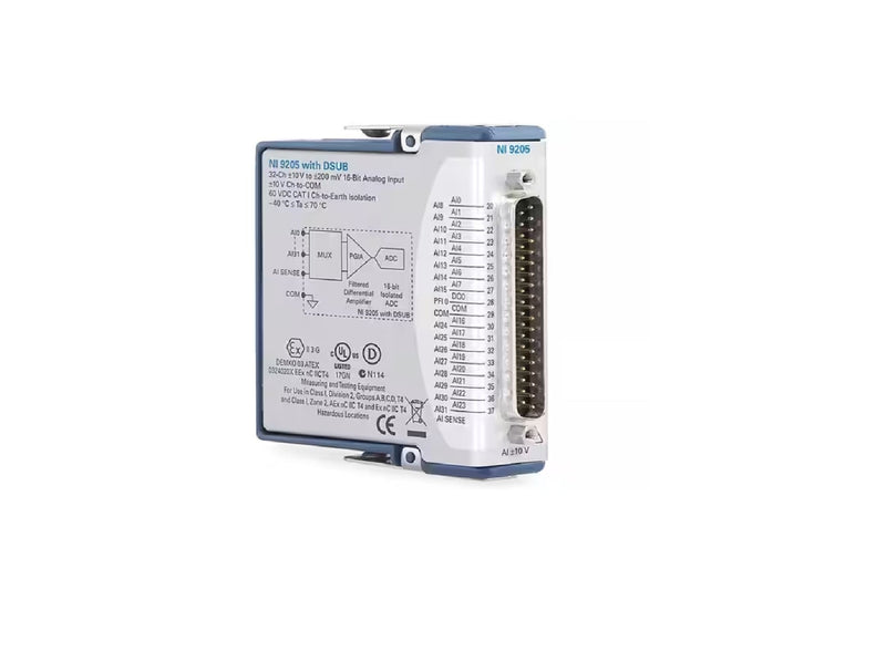 National Instruments 780173-01 C-Series 32-Channel Ni-9205 Cdaq Analog Input Module. Module Gad