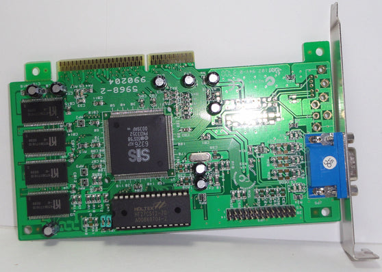 SiS 5968-2 990204 8Mb AGP Video Graphic Card
