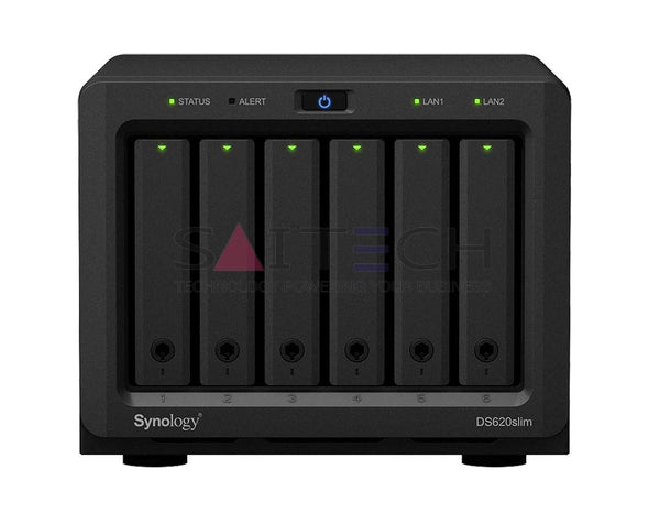Synology Ds620Slim 6-Bays 2-Core 2.0Ghz Network Attached Storage Server