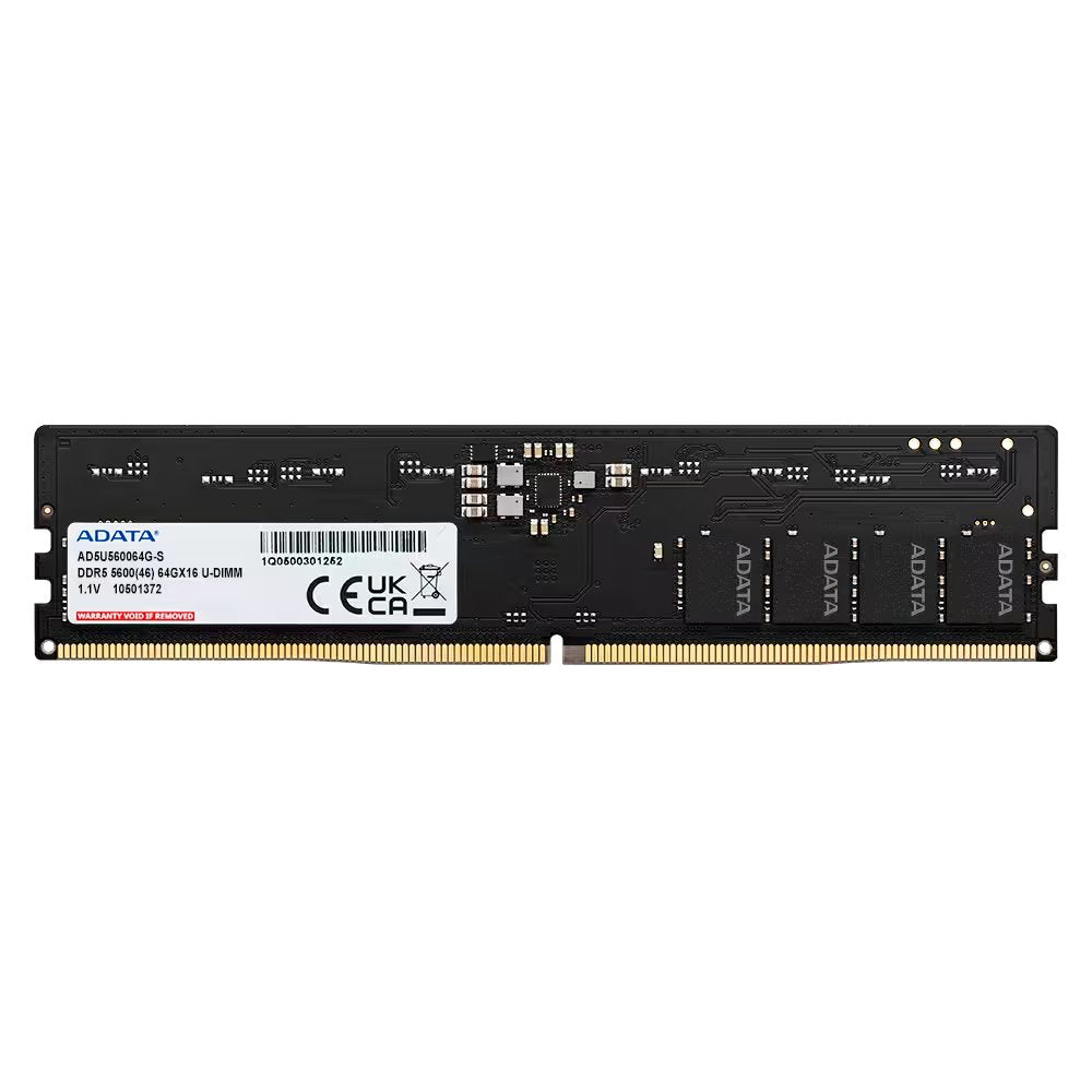 新品未開封 ADATA DDR5 64GB 5600MHz デスクトップメモリー ADATA DDR5 AD5U560064G-S 64GB 5600MHz Memory Module