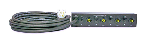 APC AP-7580 Quad-Port NEMA L5-20R 2U Rack Basic Rack Power Distribution Unit