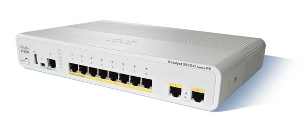 Cisco Systems WS-C2960CX-8PC-L Catalyst 2960-CX 8-Ports 1000Base-T SFP 300Watts Fast Ethernet Switch