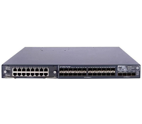 Hp Jc103A 24-Port 5800 Gigabit Sfp Managed Layer3 Rack-Mountable Switch Ethernet