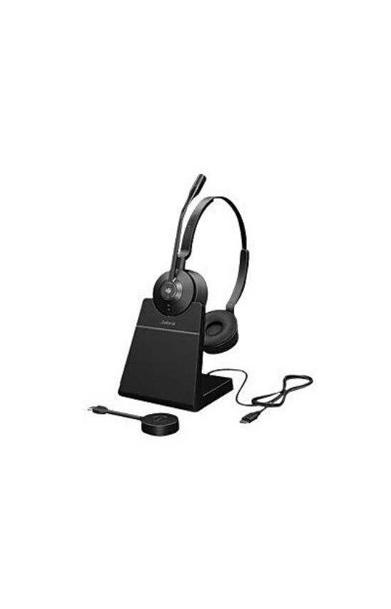 Jabra 9559-475-125 Engage 55 Stereo Usb-C Ms Wireless Headset With Charging Stand Headphone