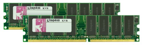 Kingston KVR400X64C3AK2/2G 2Gb (2x 1GB) 184-Pin PC3200 DDR-400MHz non-ECC Unbuffered CL3 DIMM Memory Kit