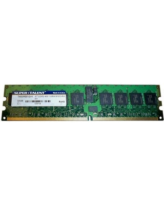 Super Talent T400RB1G 1Gb 240-Pin PC2-3200 DDR2-400MHz SDRAM ECC