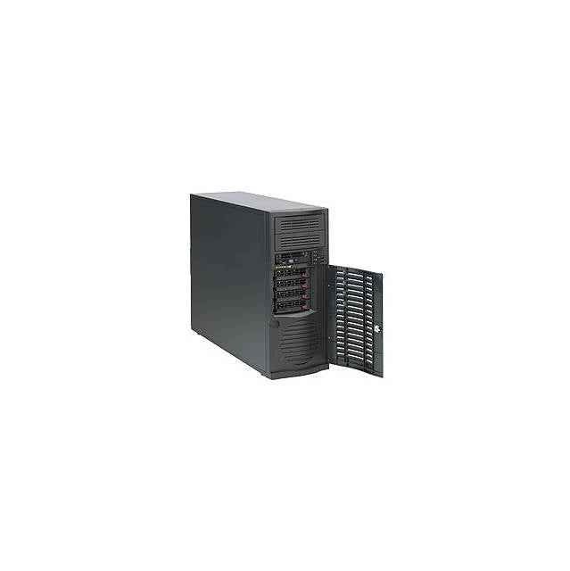 Supermicro CSE-733TQ-465B 465Watts Extended-ATX Mid-Tower Workstation SuperChassis
