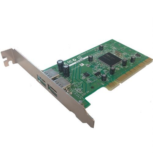Adaptec AUA-2000B Dual-Port 480Mbps USB-2.0 PCI Host Controller Card