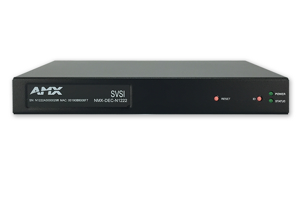 AMX NMX-DEC-N1222 SVSI Minimal Compression Video Over IP Decoder