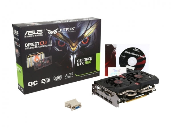 Asus STRIX-GTX960-DC2OC-2GD5 NVIDIA GeForce GTX 960 128 PCI-Express Video Adapter