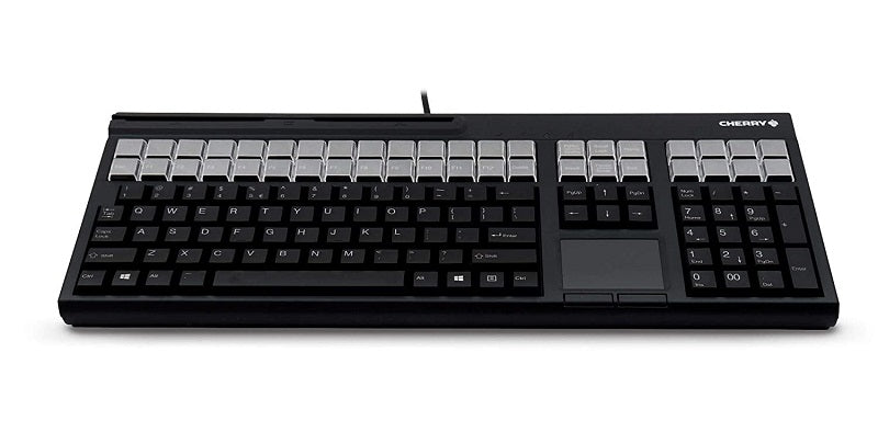 Cherry 127-Keys 42-Hot Keys Keyboard With Magnetic Stripe Card Reader