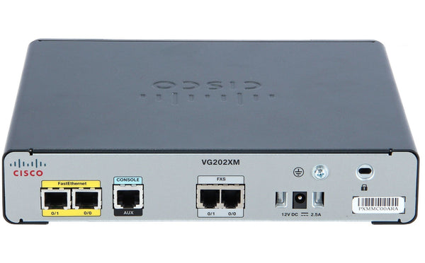 Cisco VG202XM Management Port 100Mb LAN Fast Ethernet Desktop Analog Voice Gateway