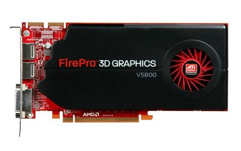 ATI 100-505605 FirePro V5800 1GB GDDR5 PCI Express 2.0 x16 CrossFire Supported Video Card