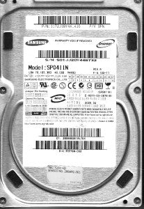 Samsung Spinpoint SP0411N 40GB 7200RPM ATA / IDE 3.5" Hard Drive