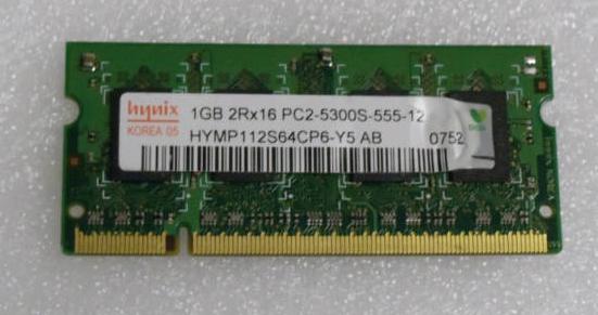 Hynix HYMP112S64CP6-Y5 1GB DDR2 PC2 5300 667MHZ SoDIMM Memory Module