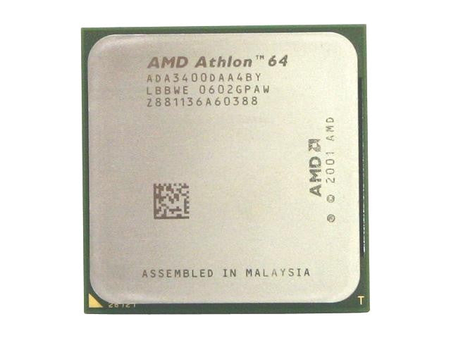 AMD ADA3400DAA4BY Athlon 64 3400 2.2 GHZ 512 KB L2 Cache S0CKET- 939 CPU