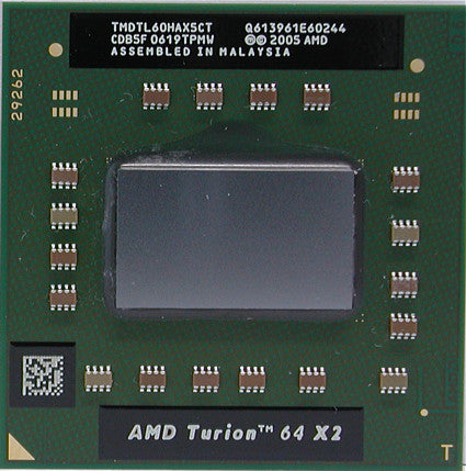 HP 431371-001 AMD Tutrion 64 X2 Dual Core TL-50 1.6GHZ 512KB L2 Cache Mobile CPU