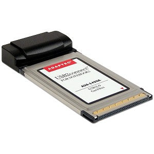 Adaptec AUA-1420A 2-Port USB 2.0 CardBus Adapter For Notebooks