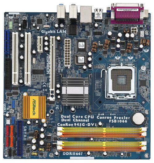 ASROCK ConRoe945G-DVI Intel 945G Socket-775 Intel Dual Core - Main Image