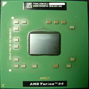 AMD Turion 64 Mobile ML-30 (1.6GHz) 35W L1=128KB L2=1MB