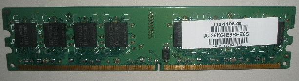 ATP Electronics AJ28K64E8BHE6S 1GB PC2-5300 DDR2-667MHZ Non-ECC CL5 240-PIN DIMM Memory Module