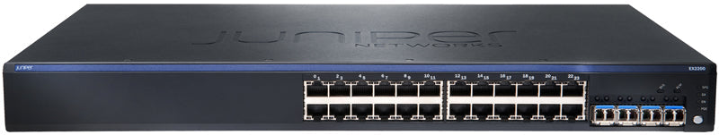Juniper EX2200-24T-4G-DC 24-Ports 4-SFP Uplink Ports Layer-3 Ethernet Switch