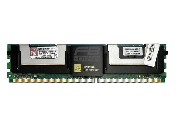Kingston KVR667D2D8F5/1G 1Gb PC-5300 DDR2 ECC DIMM Dual Rank Memory Module