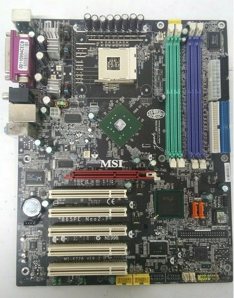 MSI 865PE NEO2-P Socket-478 MS-6728 VER2 DDR ATX Motherboard
