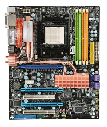 MSI K9N2 Diamond Socket-AM2+ NVIDIA nForce 780a SLI DDR2 SDRAM 1066Mhz ATX Motherboard