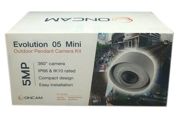 Pelco EVO-05-LWK 5MP Evolution 05 360 Mini Outdoor Pendant Camera Kit