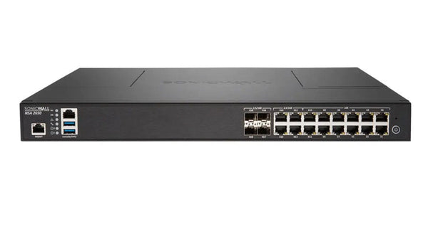 SonicWall 01-SSC-1936 NSA 2650 2.5 Gigabit Ethernet 1U Rack Mount Network Security Appliance