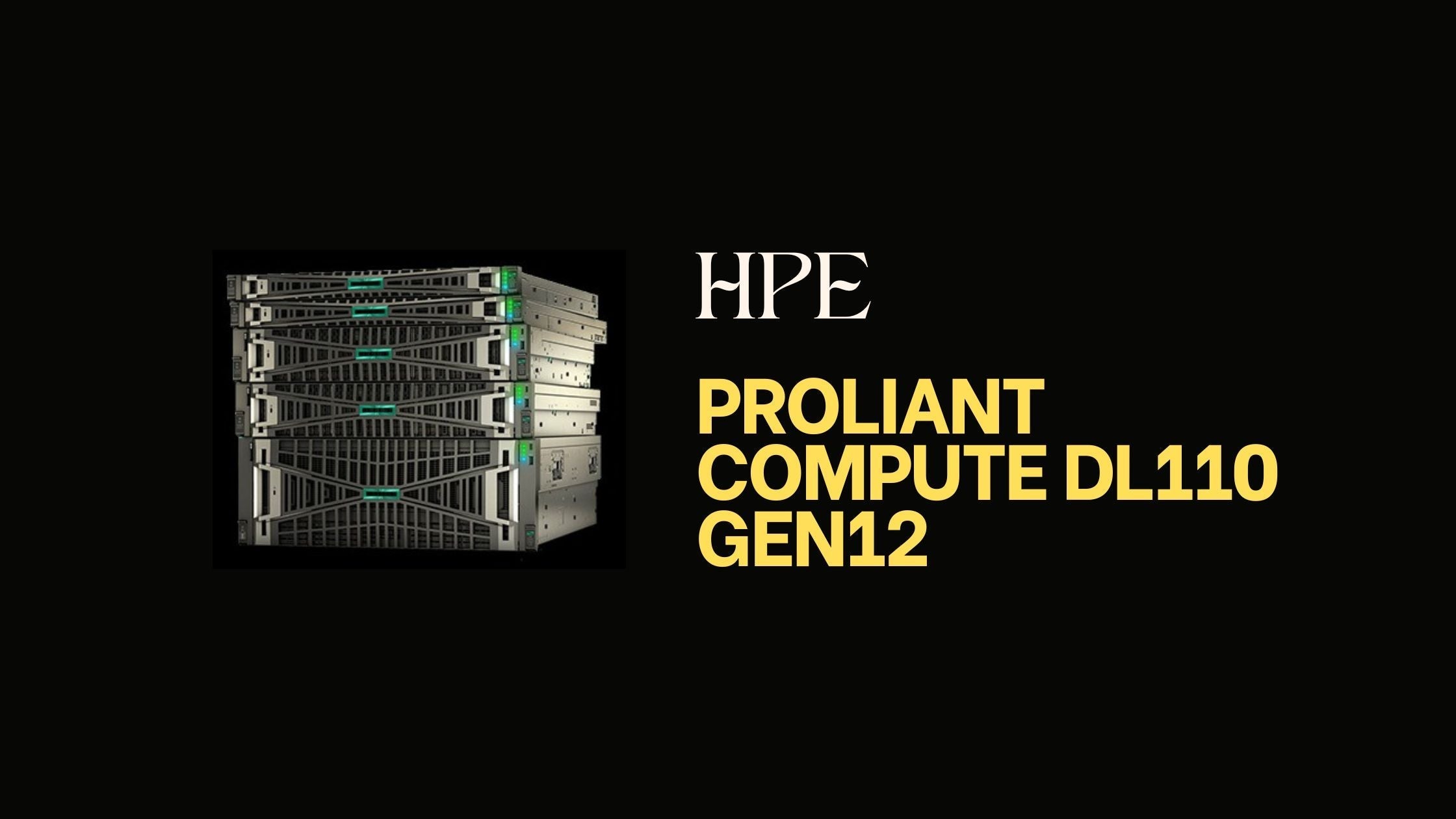 HPE ProLiant Compute DL110 Gen12: Reliable Edge Server for Telecom and