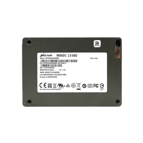 Micron MTFDDAK800MBB-1AE1ZABYY M500DC 800GB SATA 6Gbps Solid State Drive