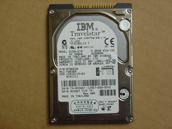 IBM Travelstar 6.0GB 4200 RPM 9.5MM Ultra DMA/ATA-4 IDE/EIDE