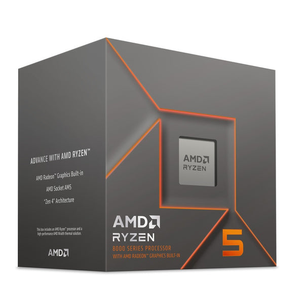 AMD 100-100000931MPK Ryzen 5 8500G 3.5GHz 6-Core 65W DDR5 Processor With Wraith Stealth Cooler