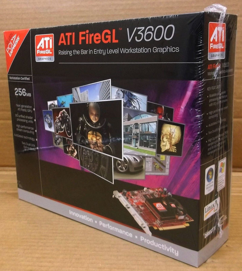 ATI 100-505507 / V3600 FireGL V3600 256MB 2560x1600 128BIT GDDR2 PCI-Express x16 Workstation Video Card