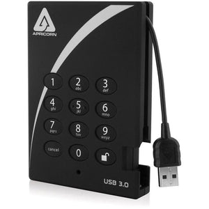 Apricorn Aegis Padlock A25-3PL256-1000 1TB 256B AES XTS External Hard Drive
