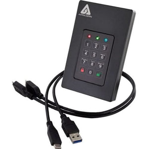 Apricorn AFL3-S8TB Aegis Fortress L3 8TB Portable Solid State Drive TAA Compliant