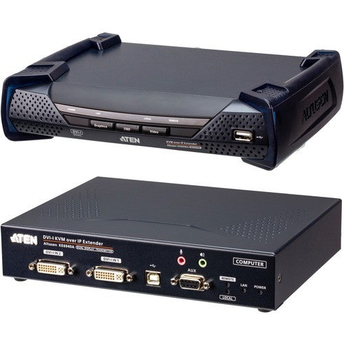 Aten KE6940AKIT01 DVI-I Dual-Display over IP Transmitter & Receiver.