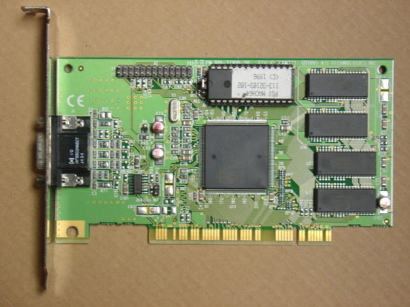 ATI Mach 64 PCI 2 MB PCI Video Card 109-32100-20