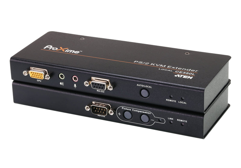 ATEN CE350 1920x1200 FHD PS-2 VGA Audio Cat 5 Rack-Mountable KVM Switch