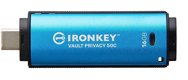 Kingston Ikvp50C/16Gb Ironkey 16Gb Vault Privacy 50C Usb3.2 Flash Drive Memory