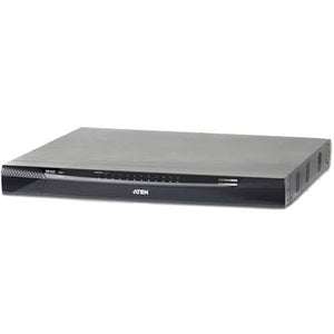 Aten KN4124VA 1920x1200 FHD 24-Port Multi-Interface Cat 5 over IP Rack-Mountable KVM Switch